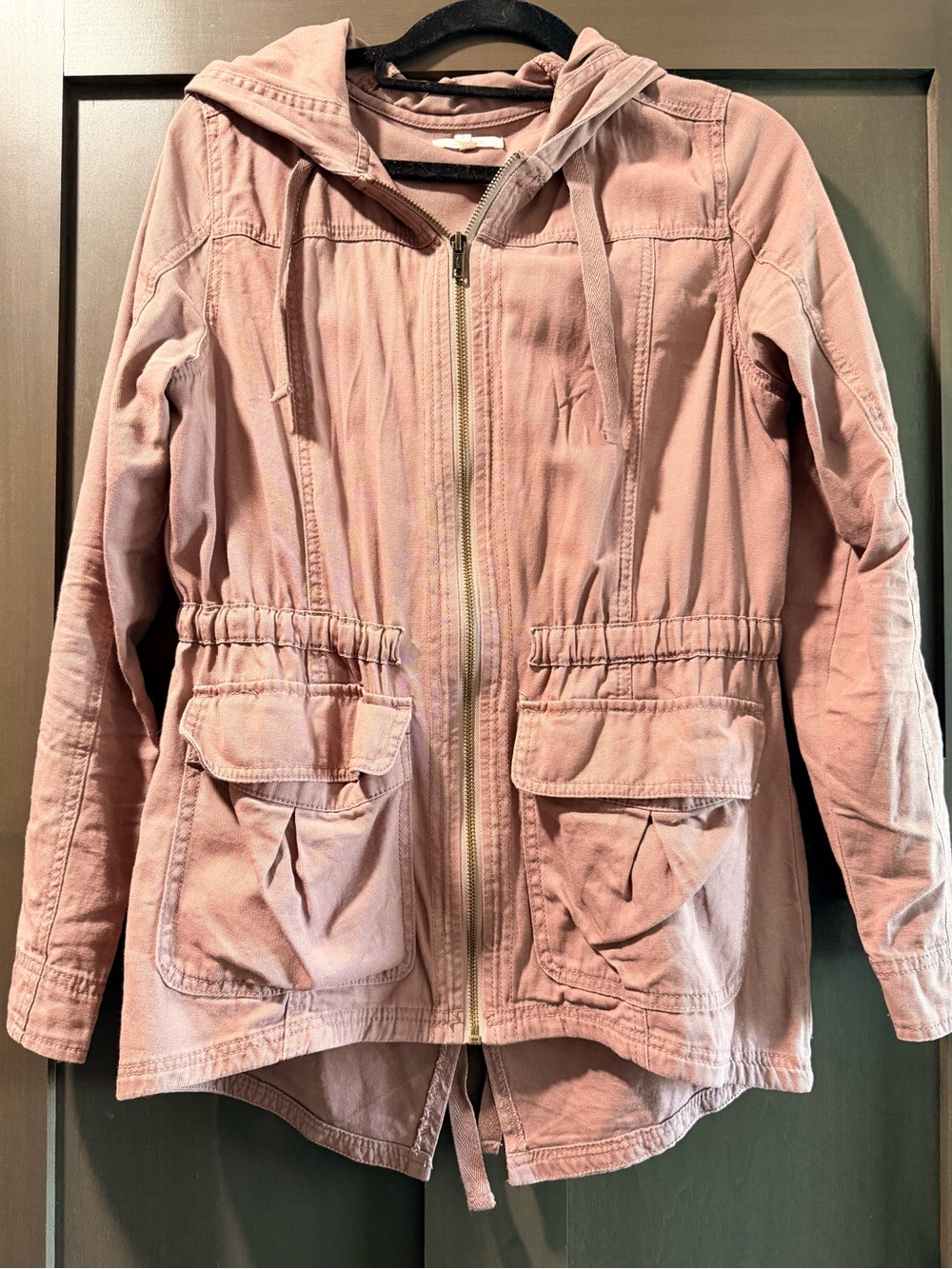 Maurices Mauve Zip-Front Jacket